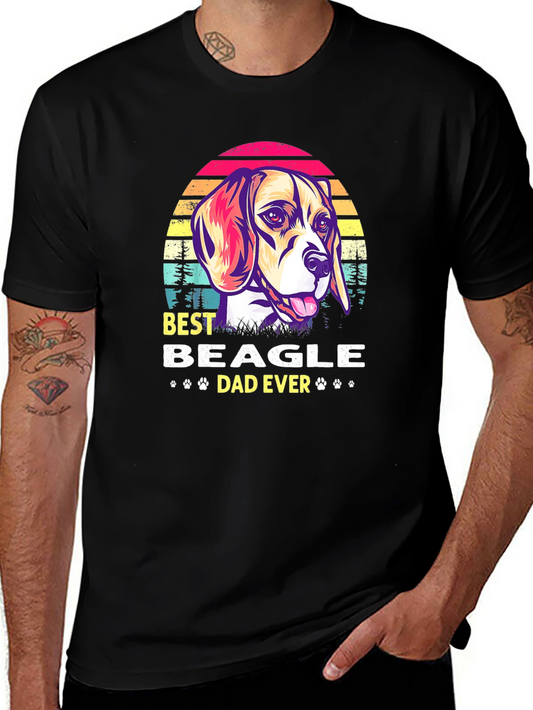 Best Beagle Dad Ever Graphic T-Shirt