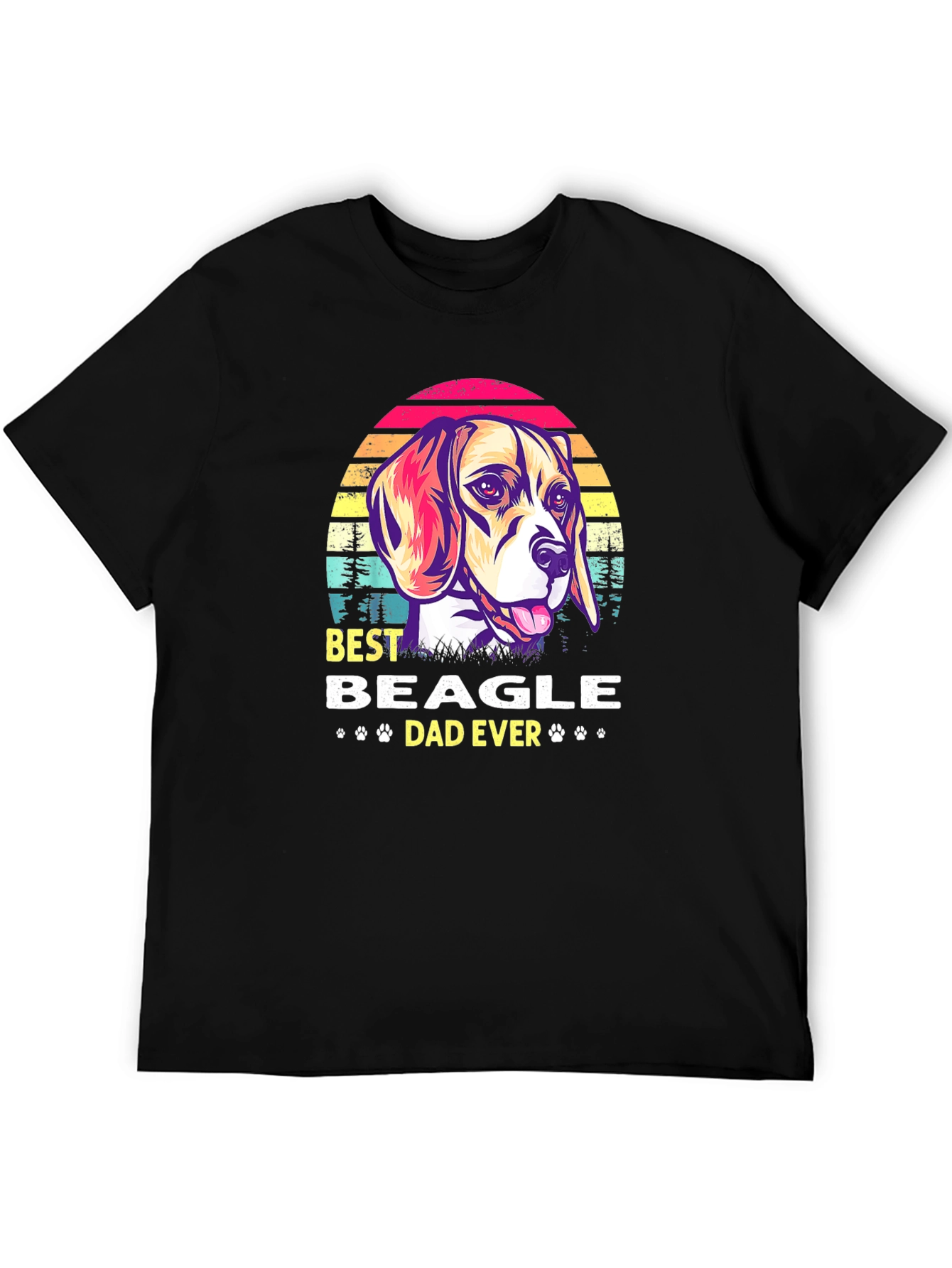 Best Beagle Dad Ever Graphic T-Shirt