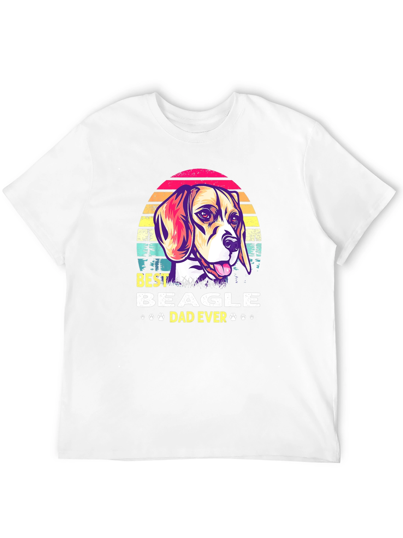 Best Beagle Dad Ever Graphic T-Shirt