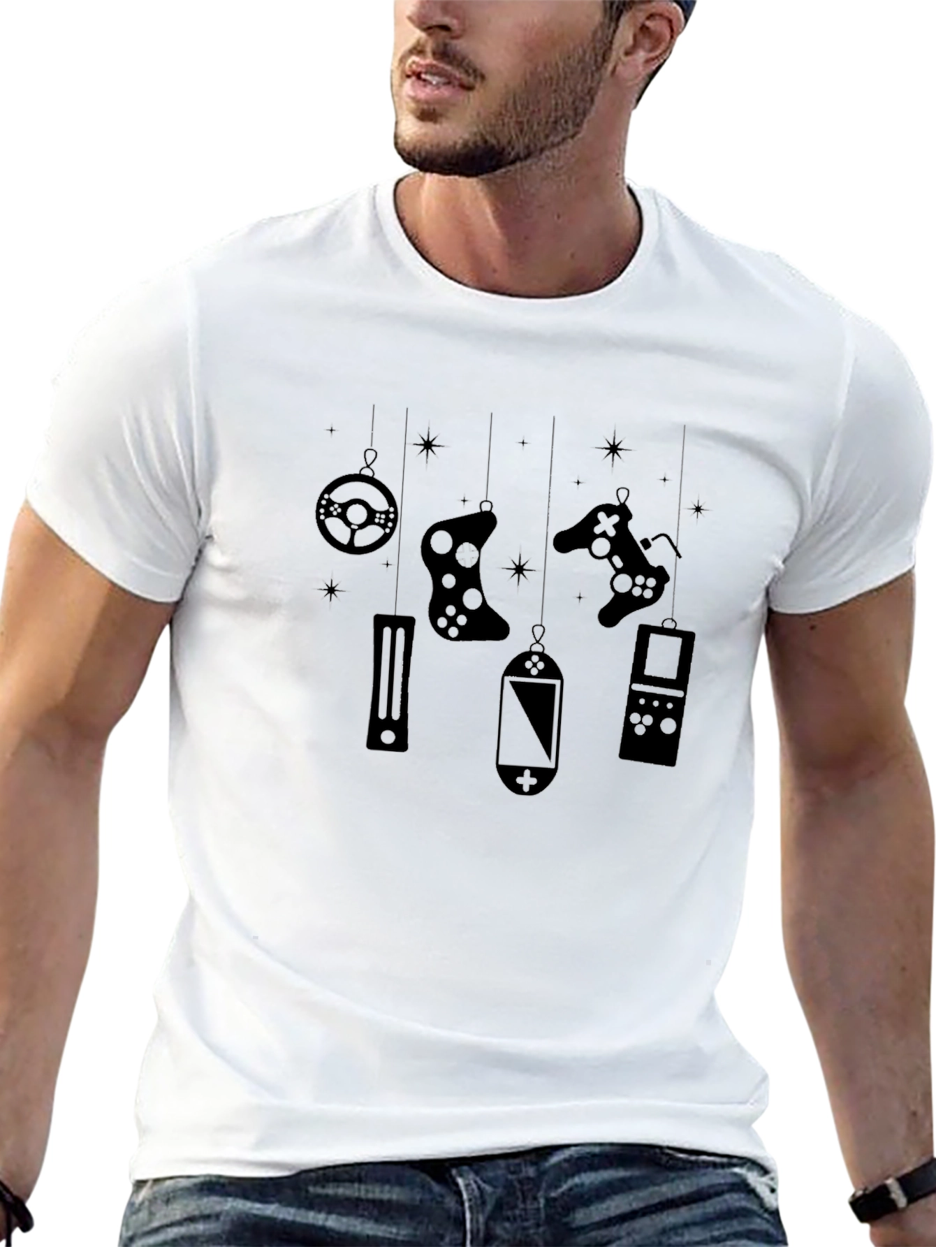 Gamer Ornament Black T-Shirt