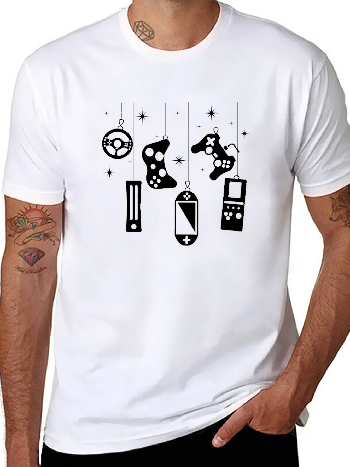 Gamer Ornament Black T-Shirt