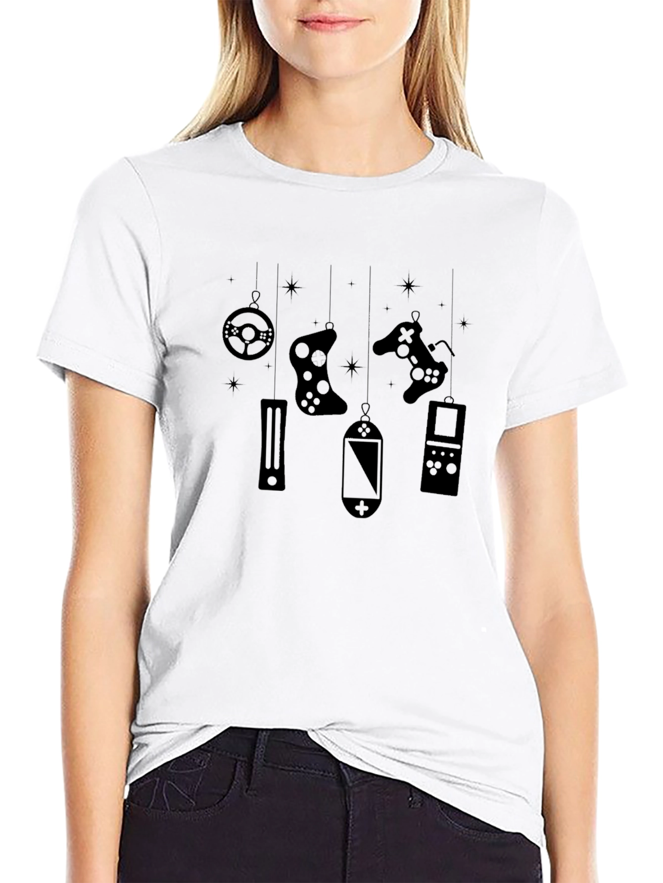 Gamer Ornament Black T-Shirt
