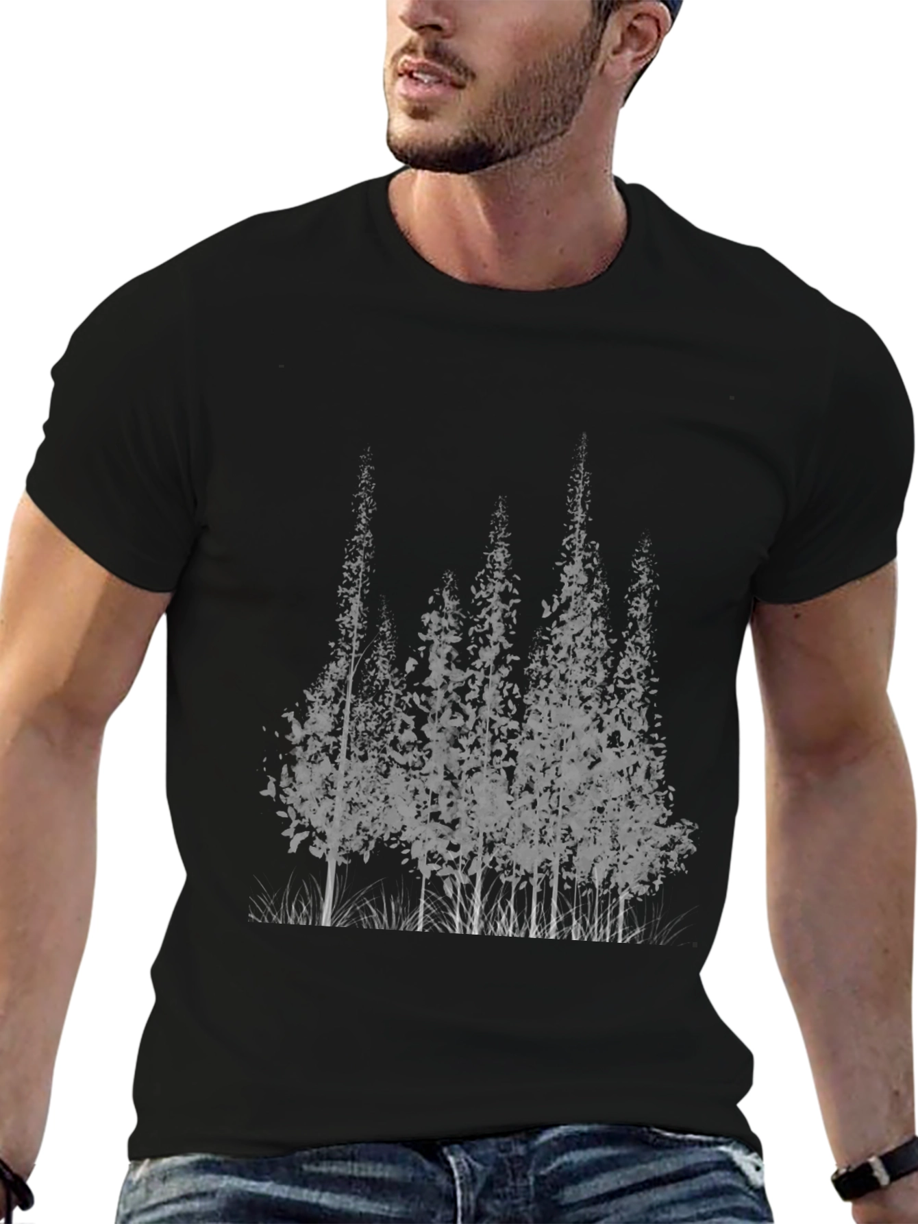 Forest Graphic Black T-Shirt