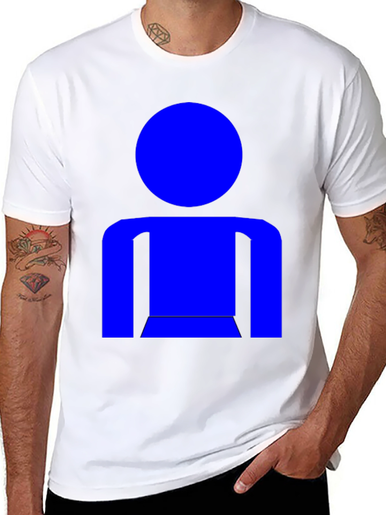 Abstract Man Graphic Tee - Modern Design