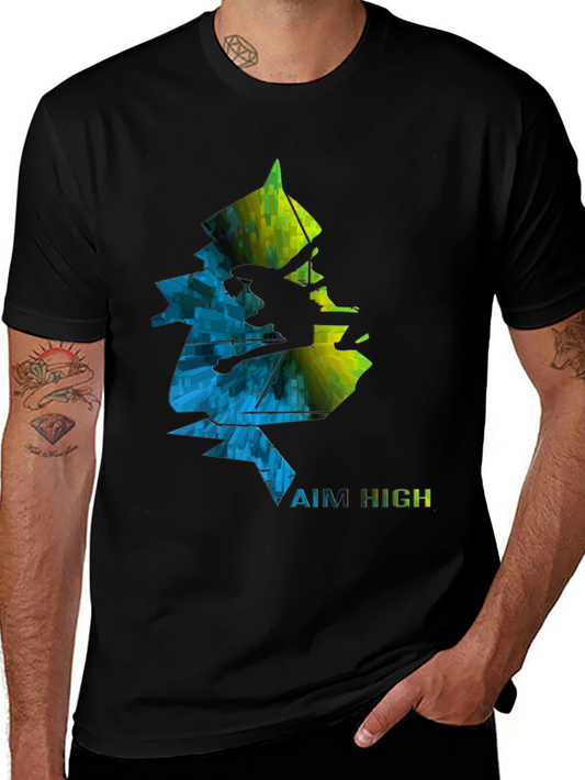 Aim High Climbing Graphic Tee - Black