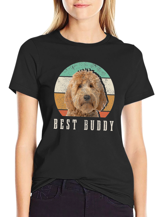 Best Buddy Dog T-Shirt Vintage Style Pet Tee