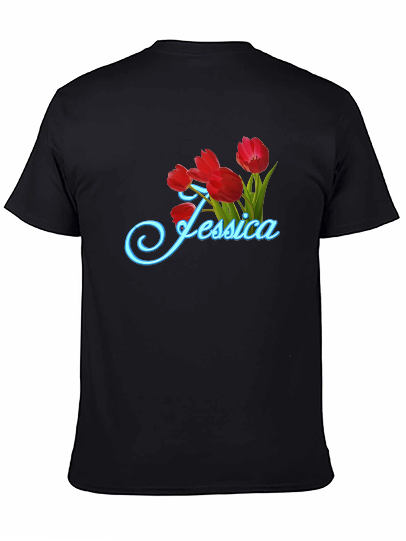 Jessica Tulip Flower Graphic T-Shirt