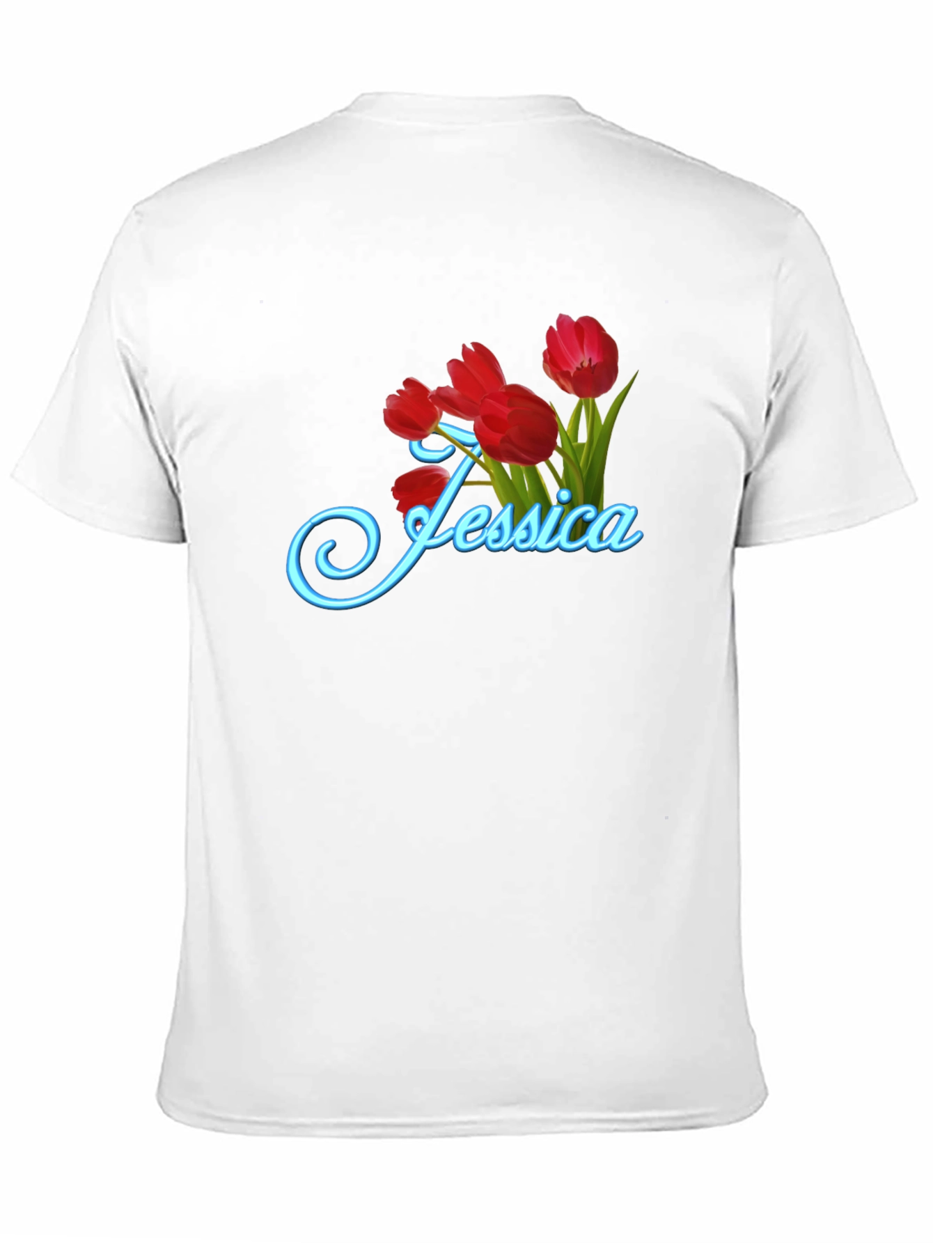 Jessica Tulip Flower Graphic T-Shirt