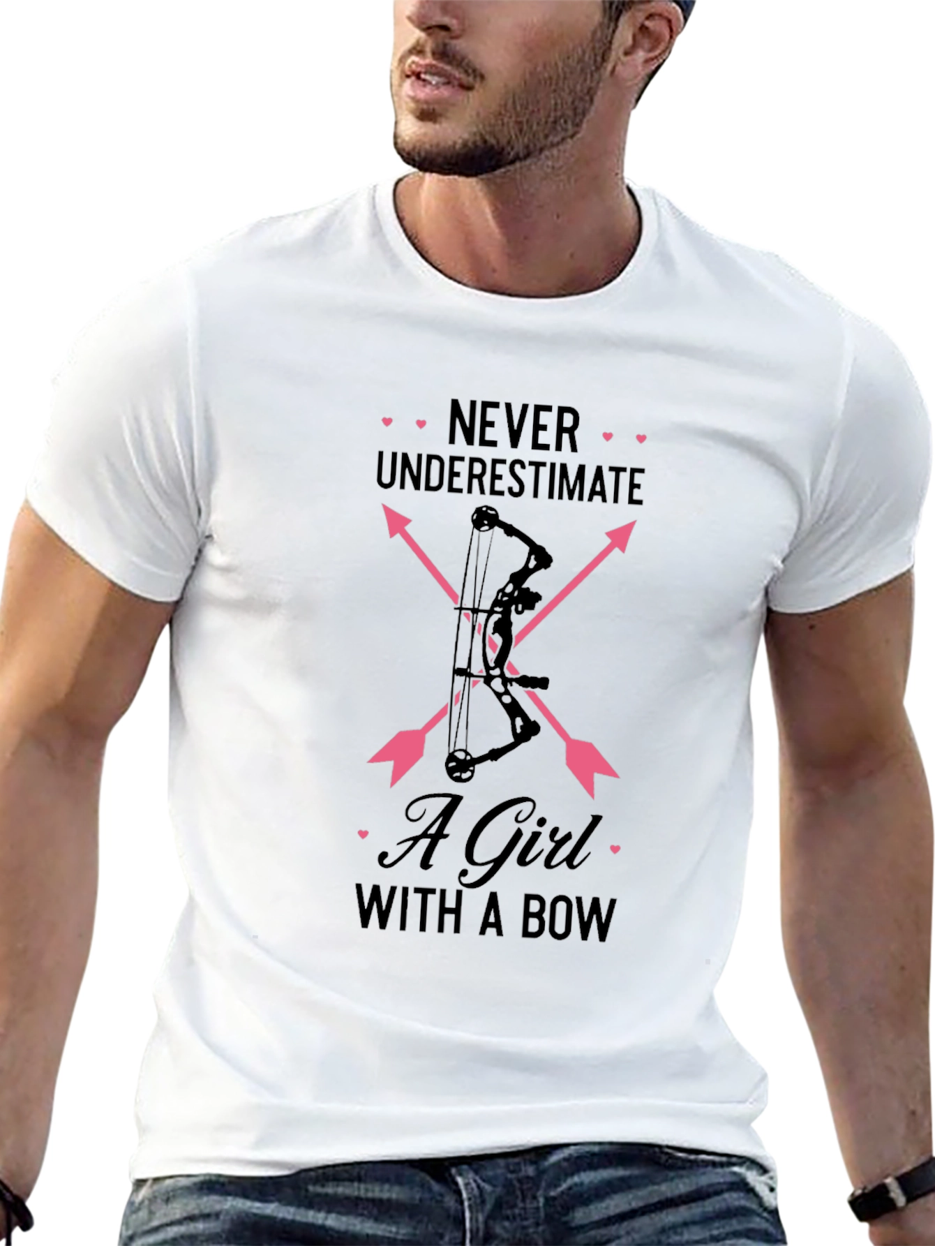 Never Underestimate a Girl with a Bow T-Shirt