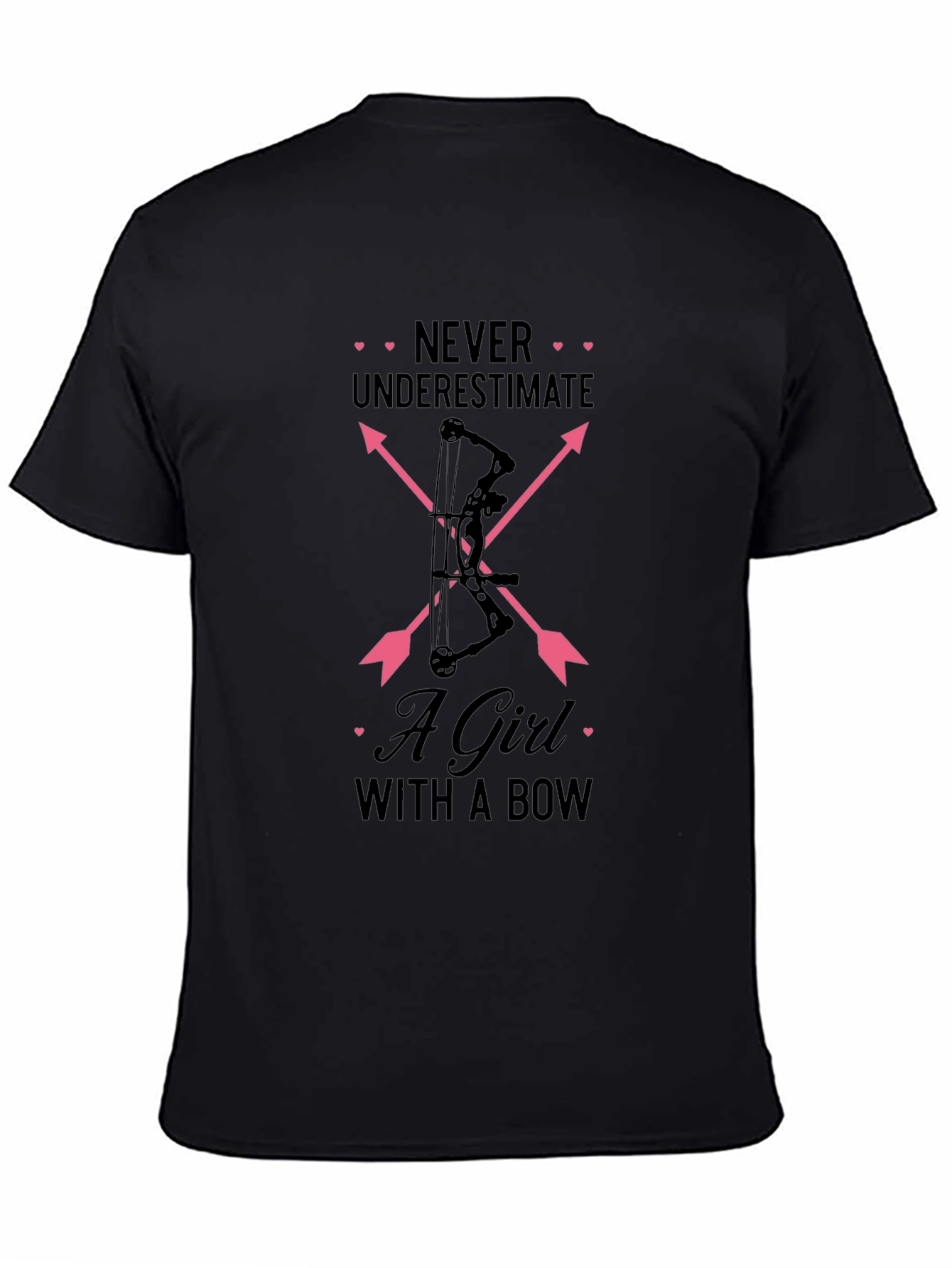 Never Underestimate a Girl with a Bow T-Shirt