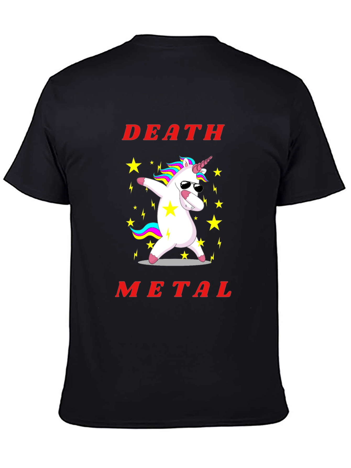 Death Metal Unicorn Graphic T-Shirt