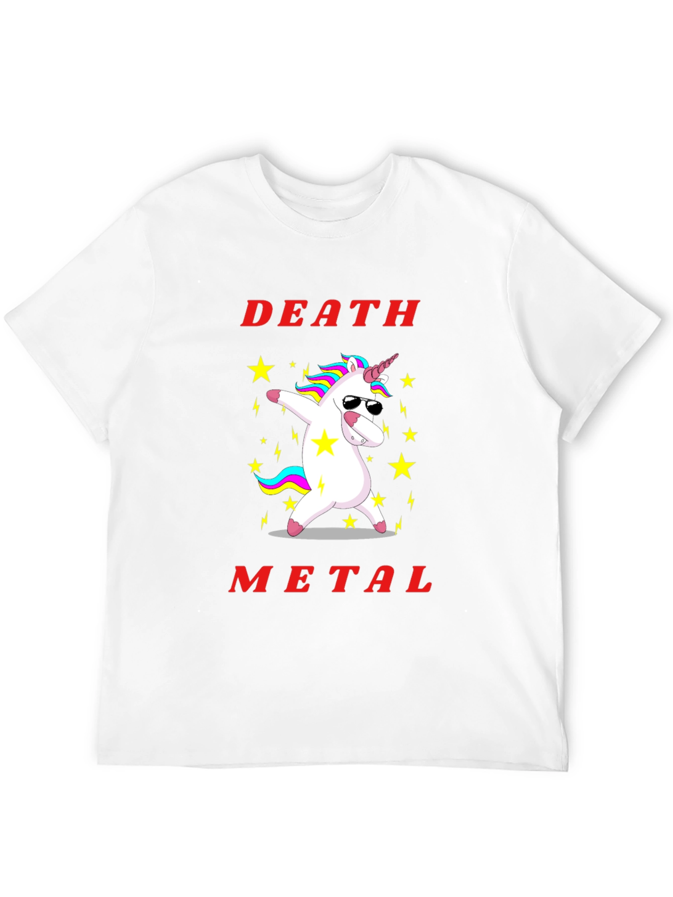 Death Metal Unicorn Graphic T-Shirt