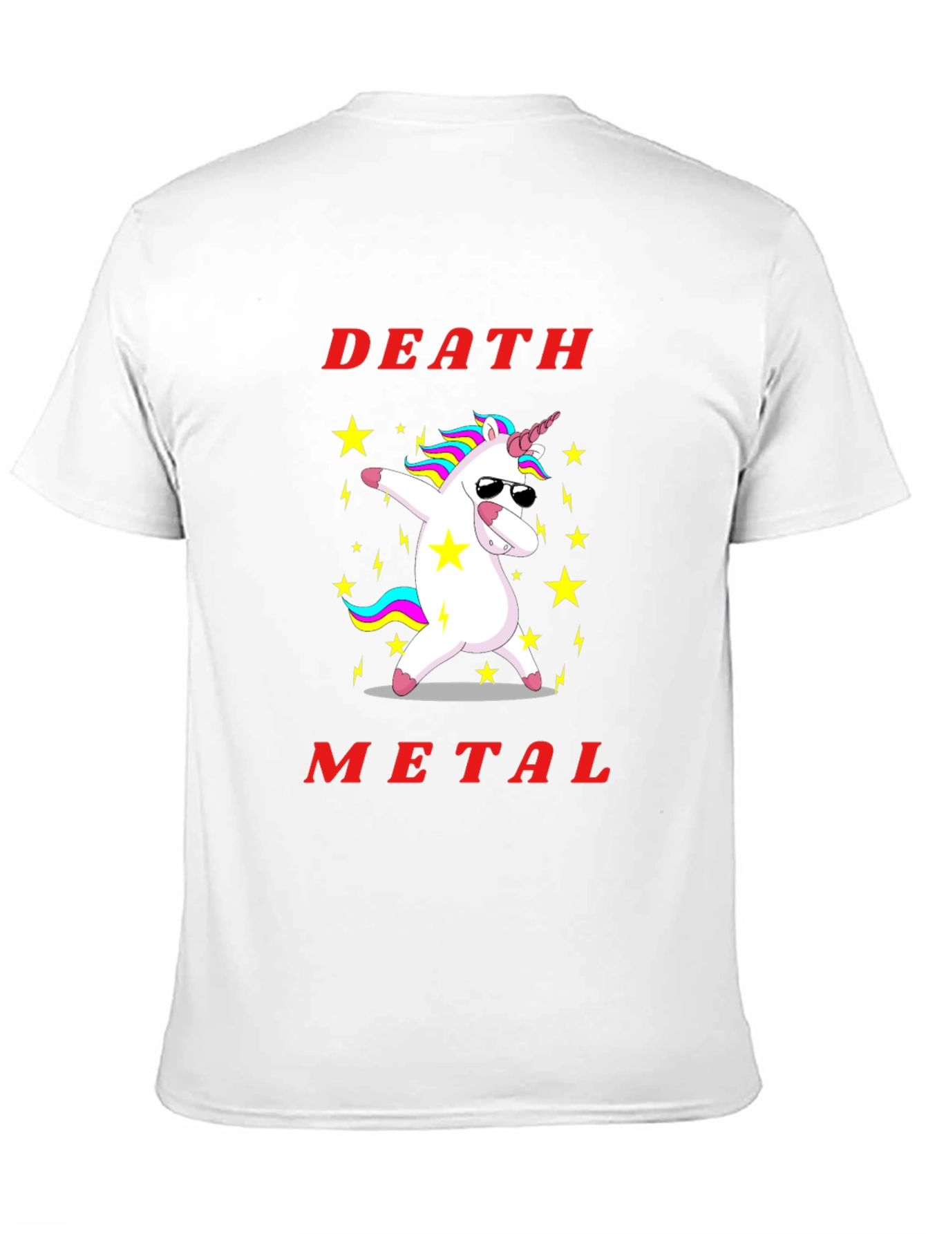 Death Metal Unicorn Graphic T-Shirt