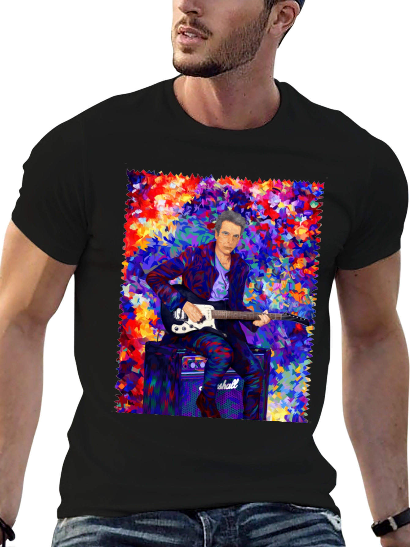 Colorful Musician Graphic T-Shirt