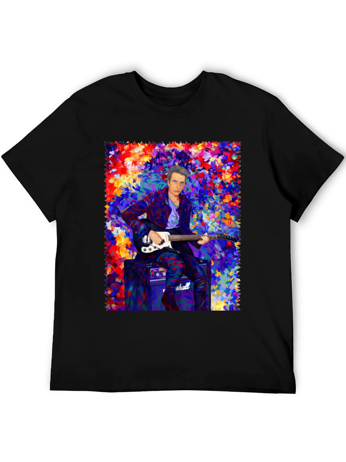 Colorful Musician Graphic T-Shirt