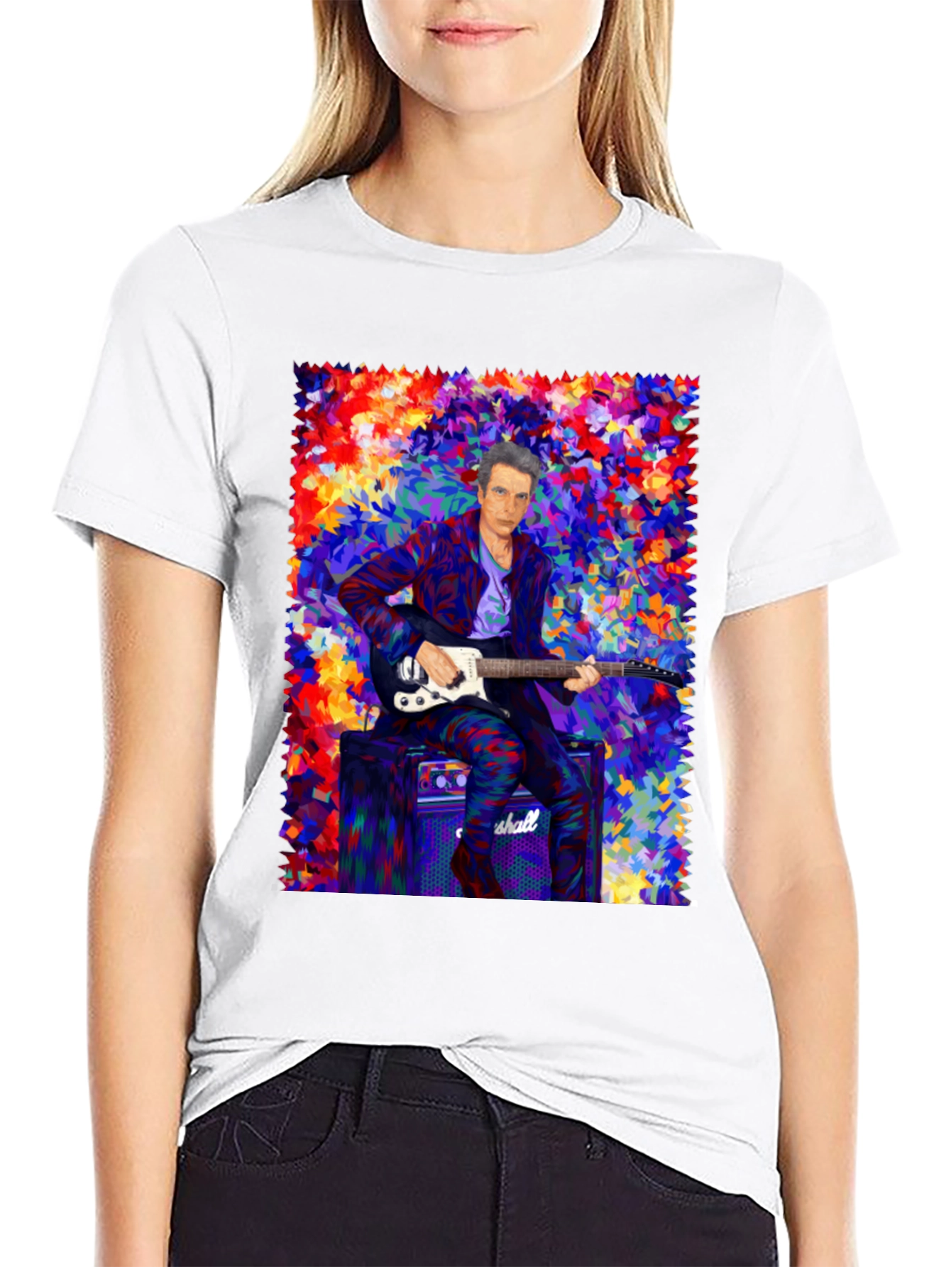 Colorful Musician Graphic T-Shirt