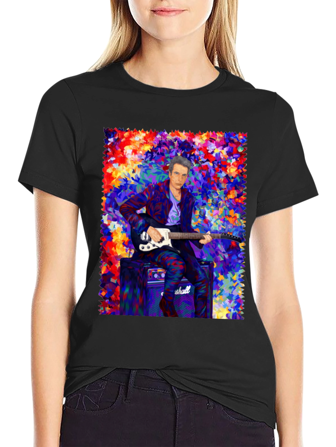 Colorful Musician Graphic T-Shirt