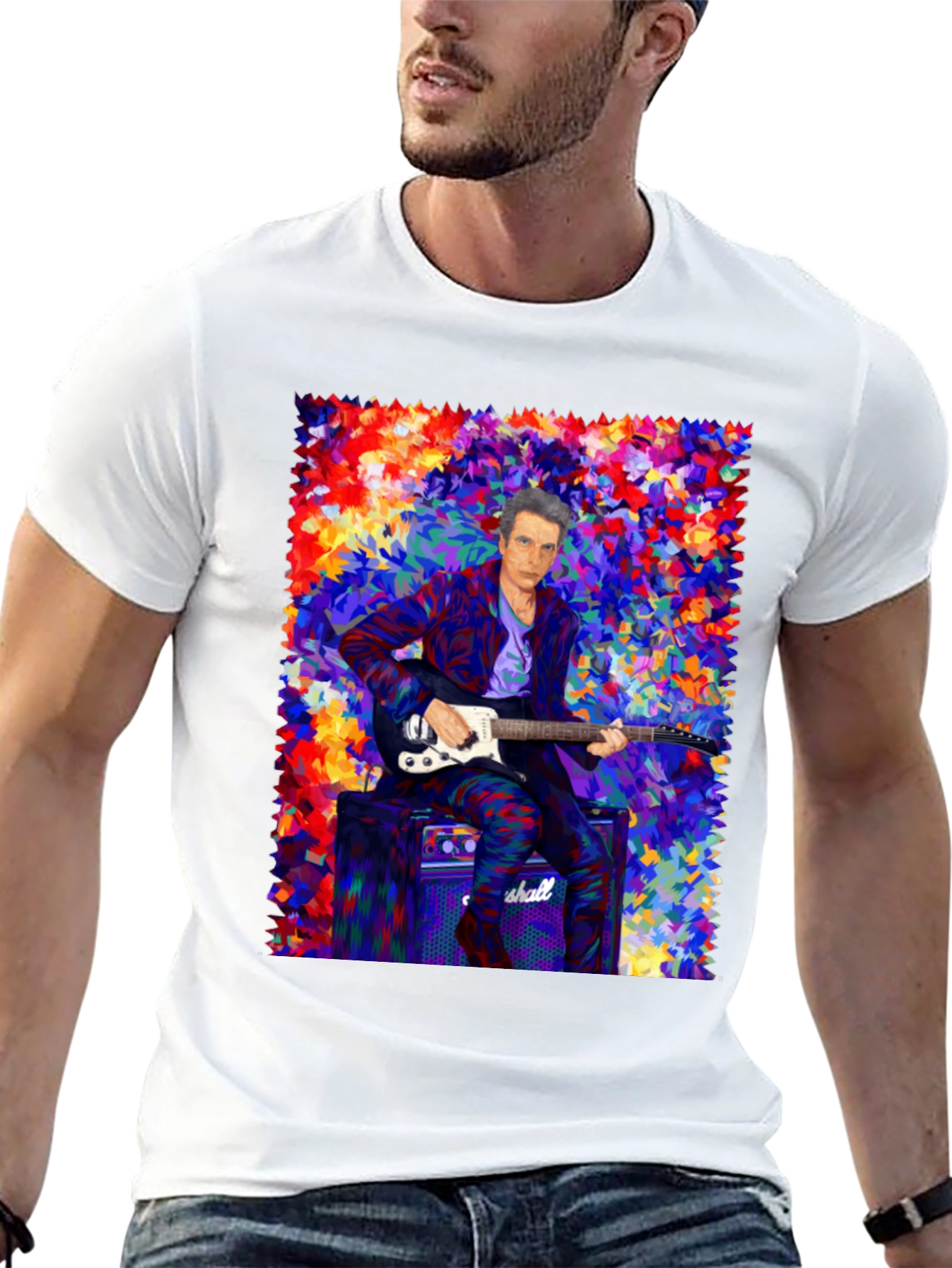 Colorful Musician Graphic T-Shirt
