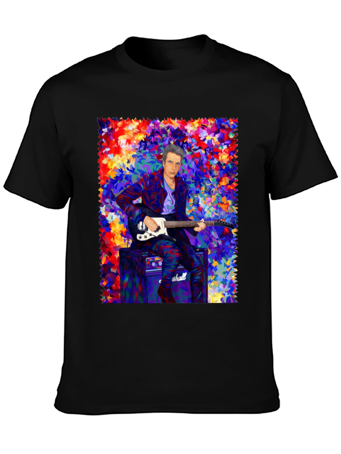 Colorful Musician Graphic T-Shirt