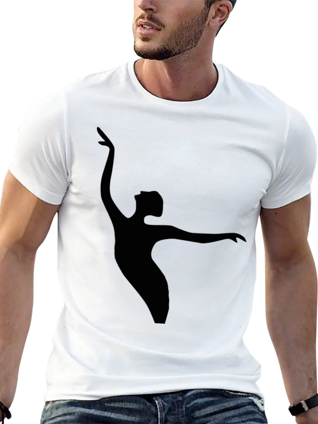 Black Dancer Silhouette T-Shirt