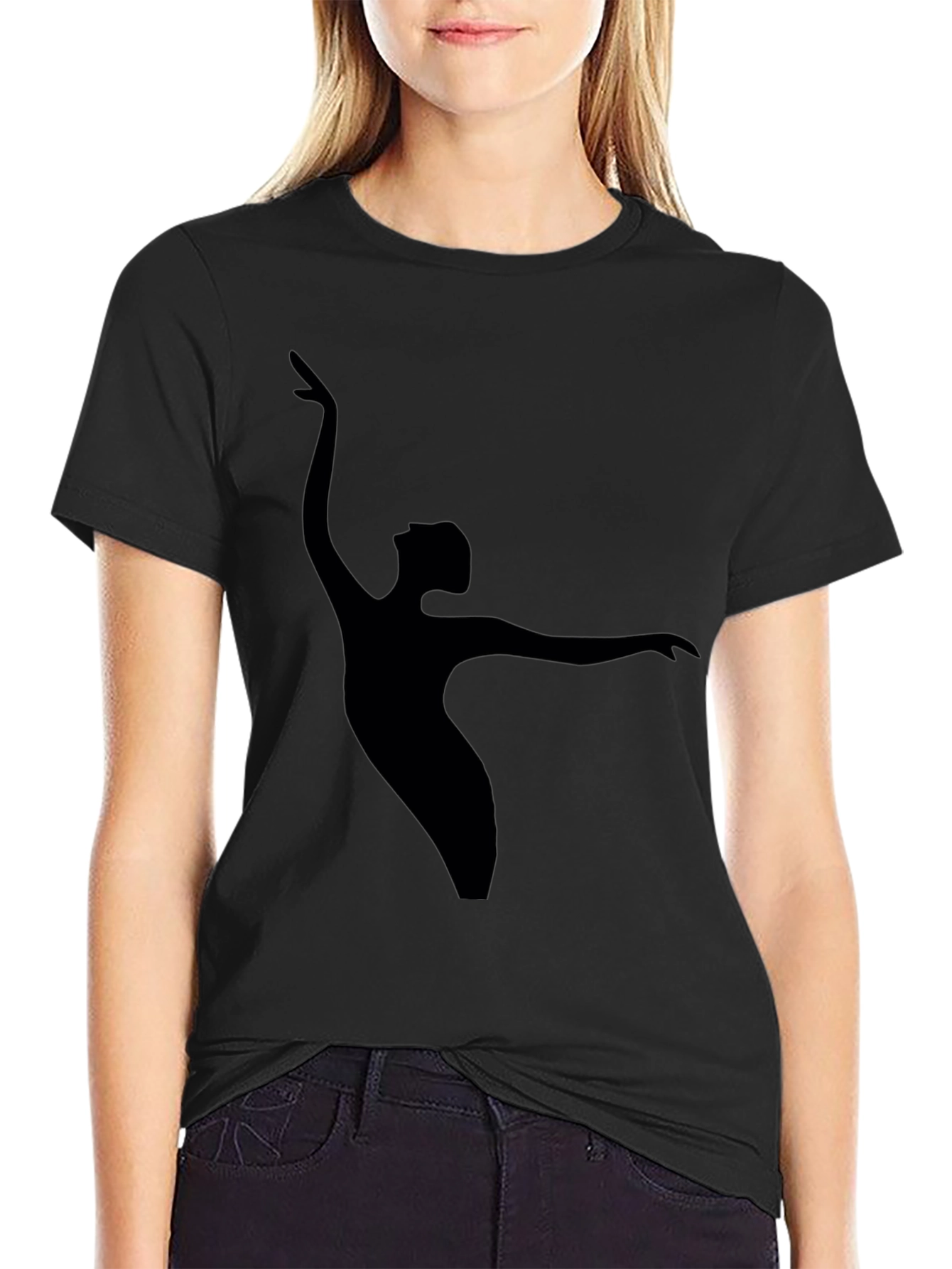 Black Dancer Silhouette T-Shirt