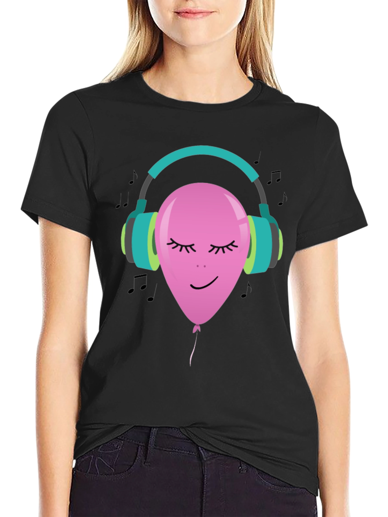 Musical Balloon T-Shirt - Relaxing Tunes Design