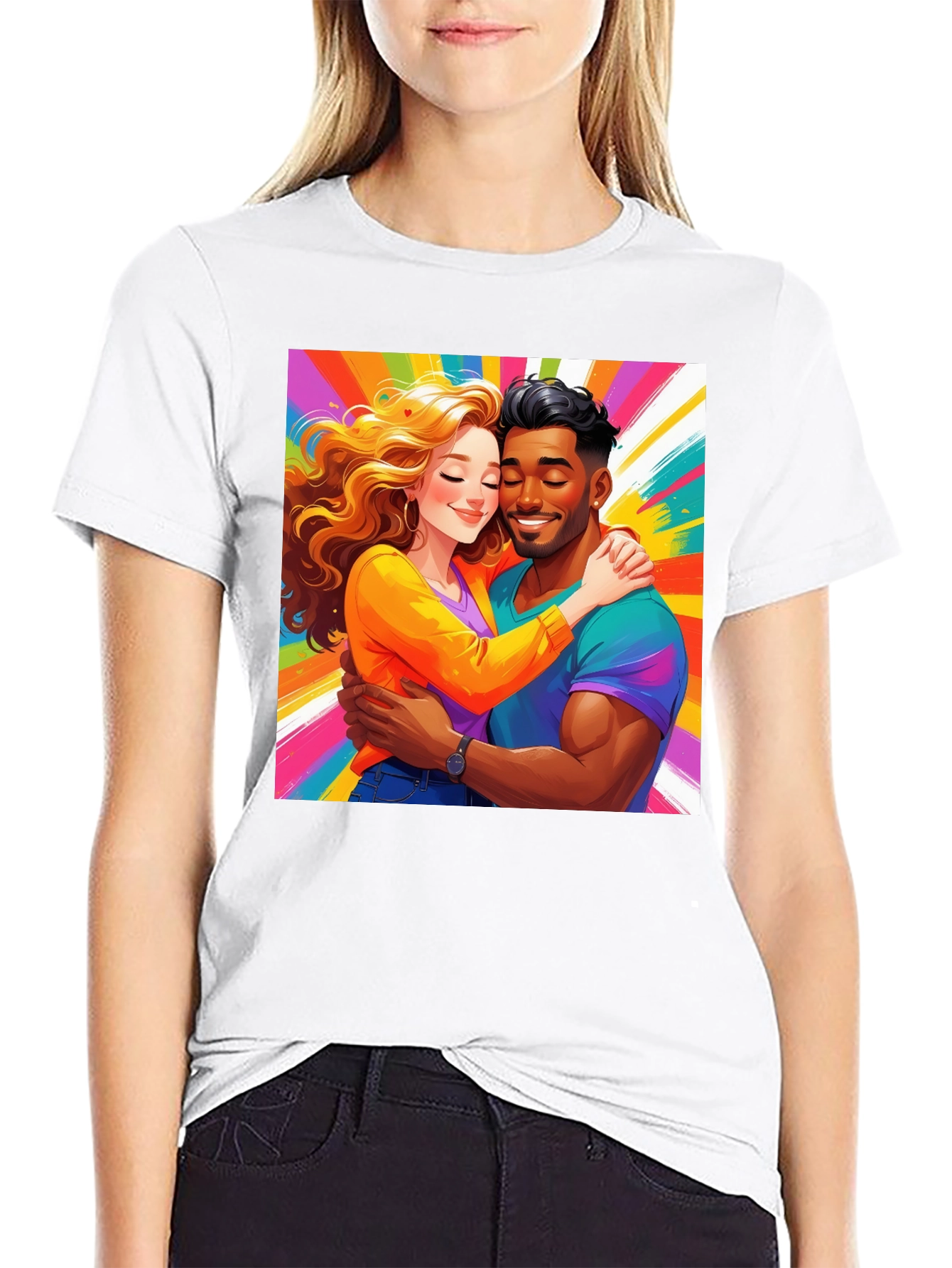 Colorful Couple Graphic Tee
