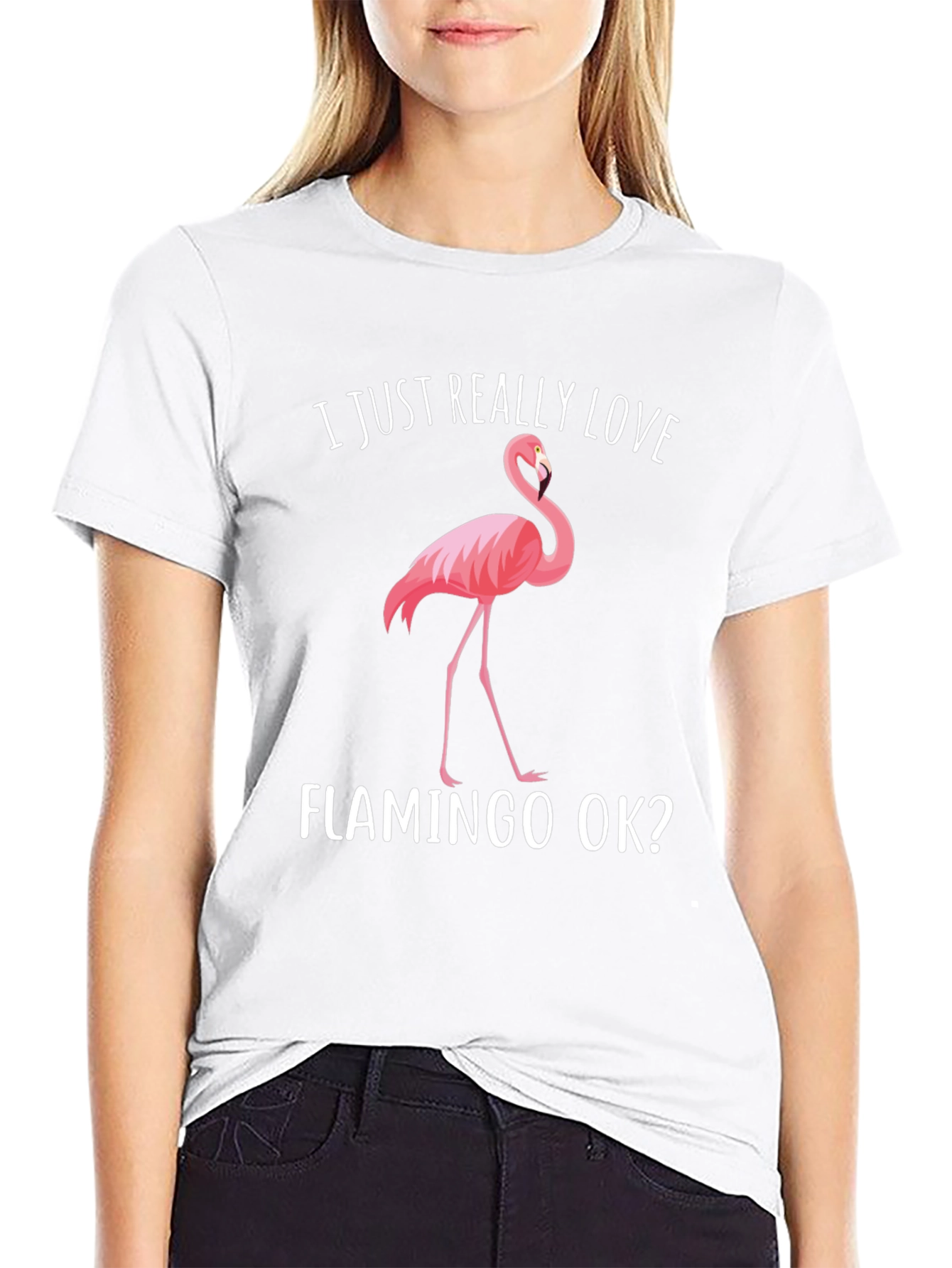 I Love Flamingos Graphic T-Shirt - Soft Cotton Tee