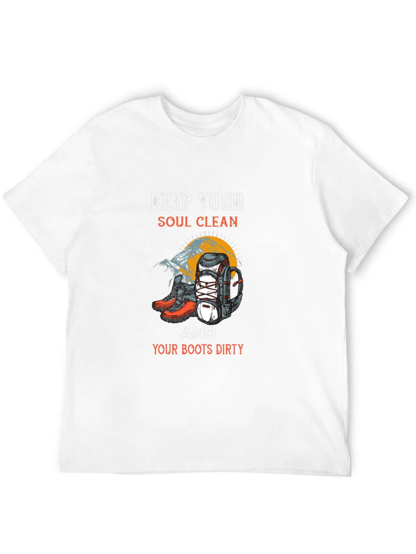 Keep Your Soul Clean Hiking Graphic T-Shirt
