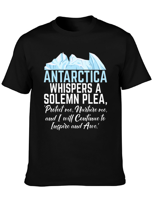 Antarctica Plea Graphic T-Shirt - Environmental Awareness Tee