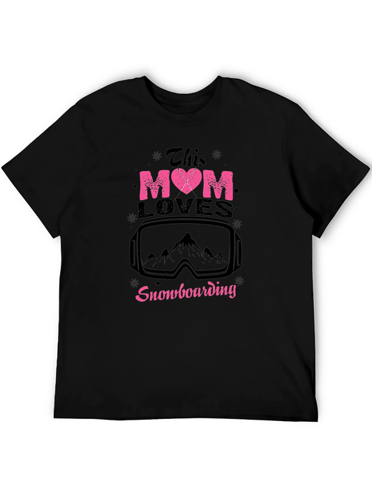 Snowboarding Mom Tee - This Mom Loves Snowboarding