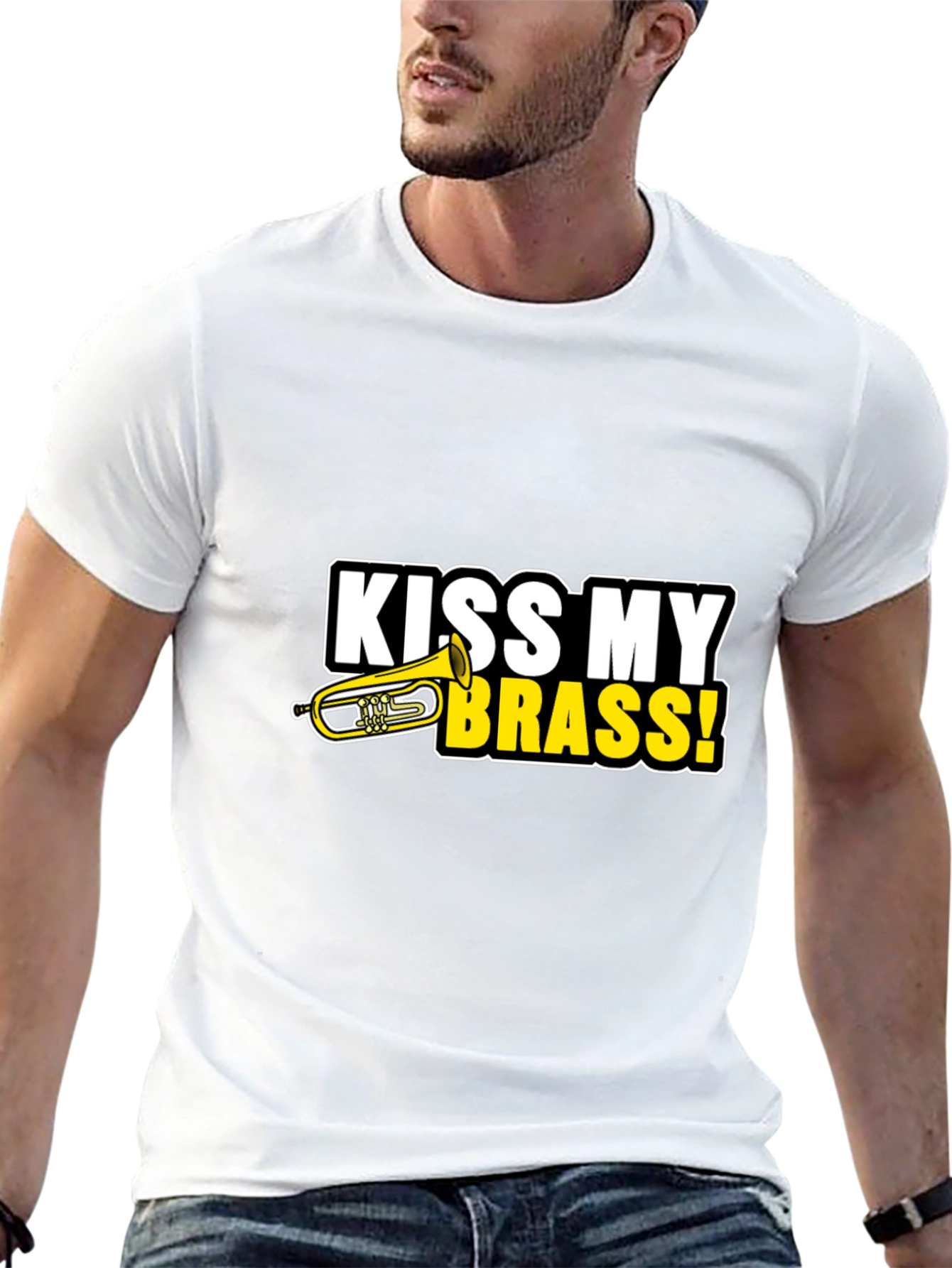 Kiss My Brass T-Shirt - Funny Music Tee
