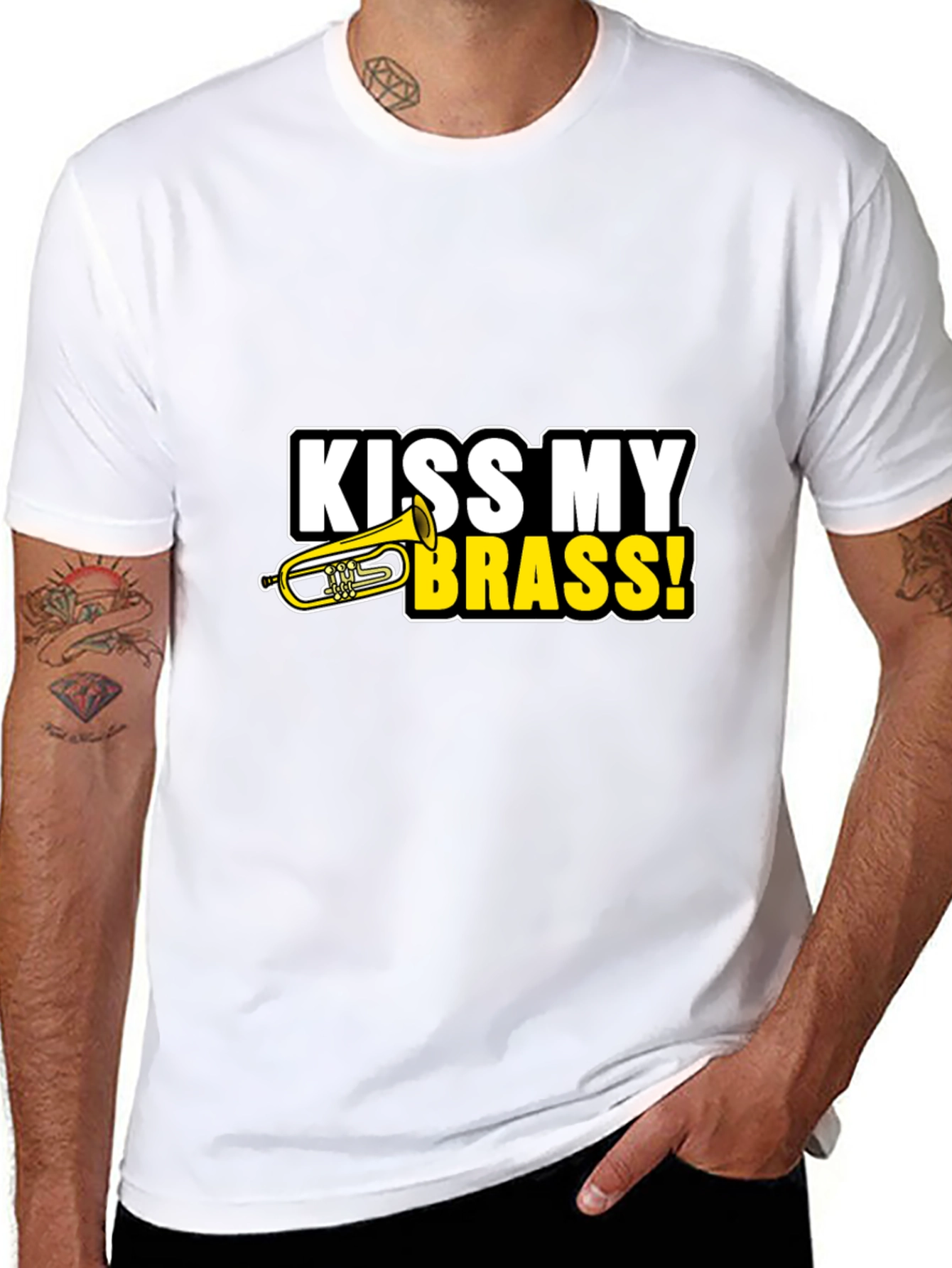 Kiss My Brass T-Shirt - Funny Music Tee