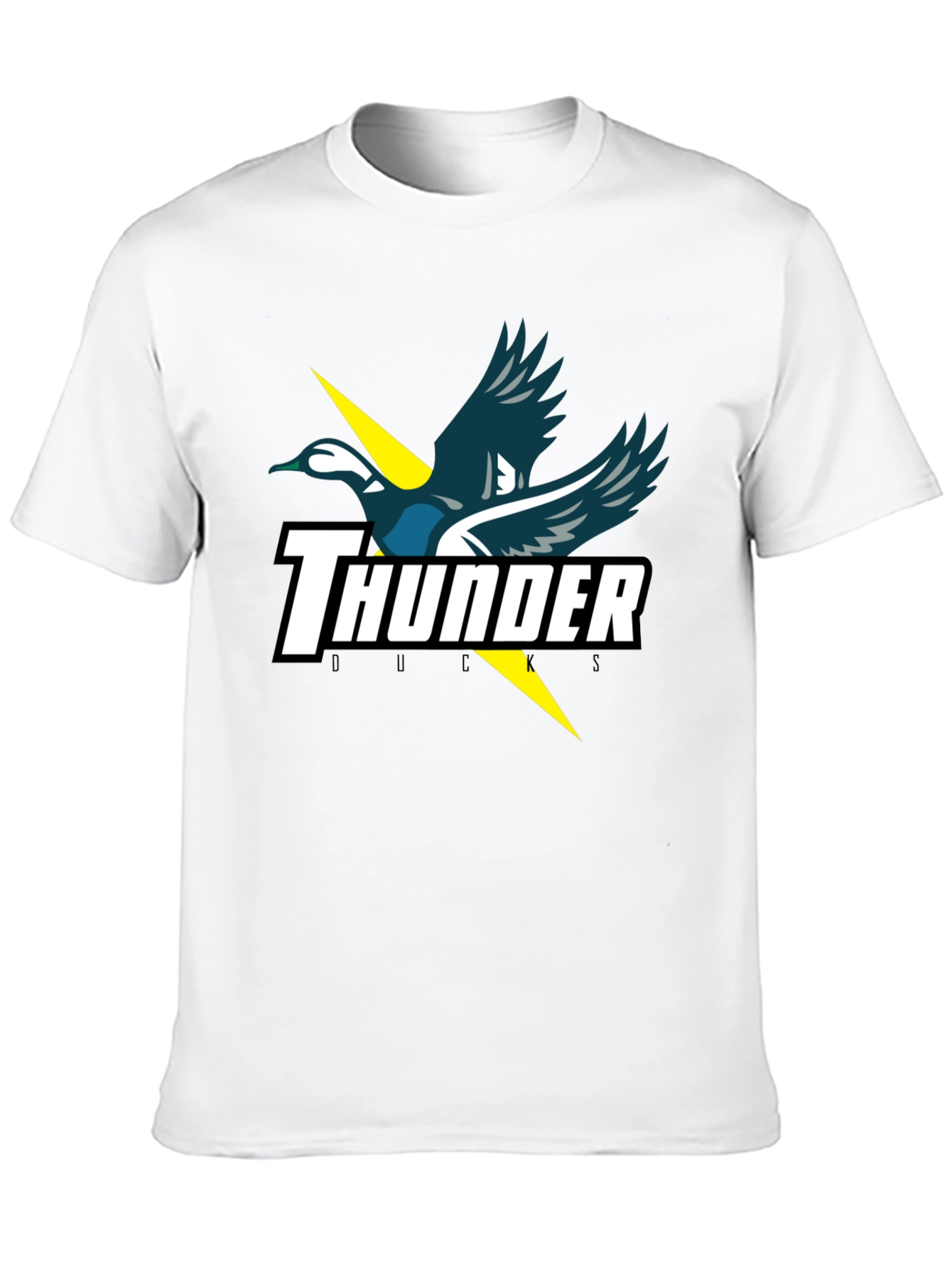 Thunder Ducks Graphic Tee - Black Cotton T-Shirt