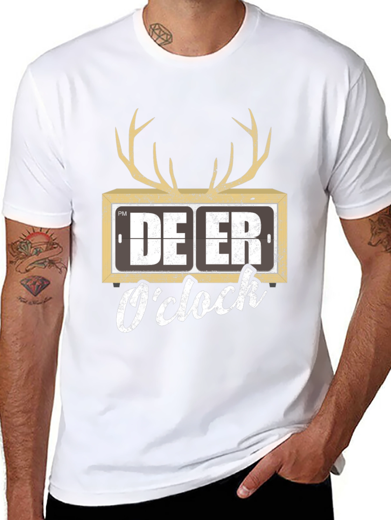 Deer OClock Graphic T-Shirt - Hunting Season Tee