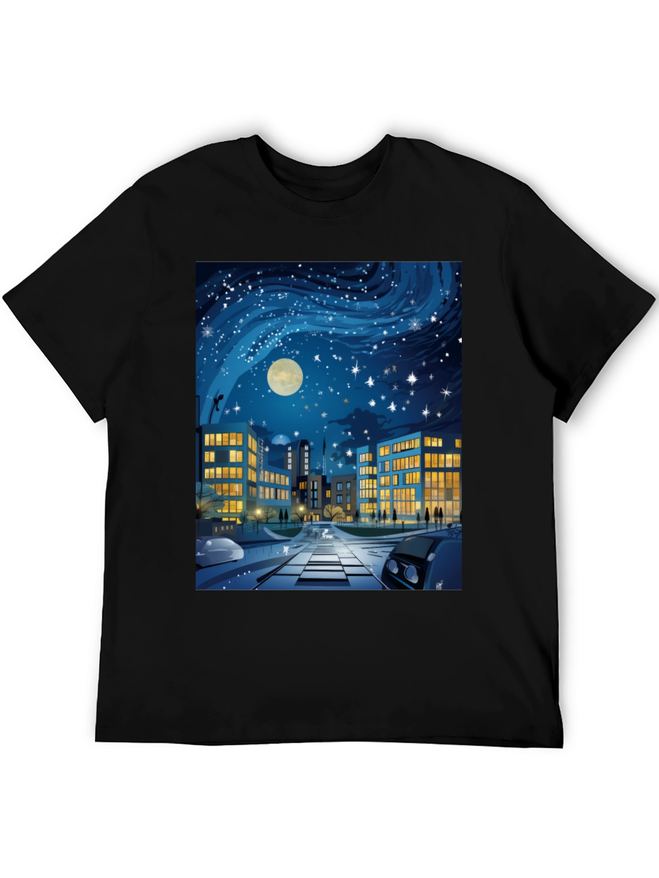 City Nightscape Graphic Tee