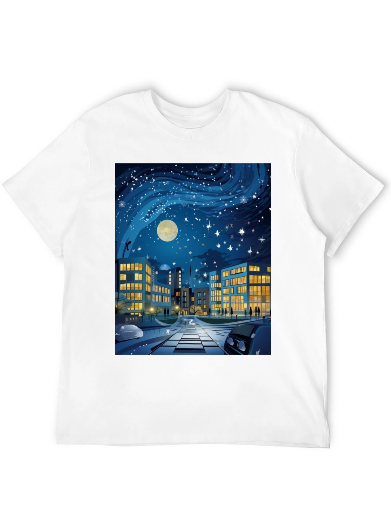 City Nightscape Graphic Tee
