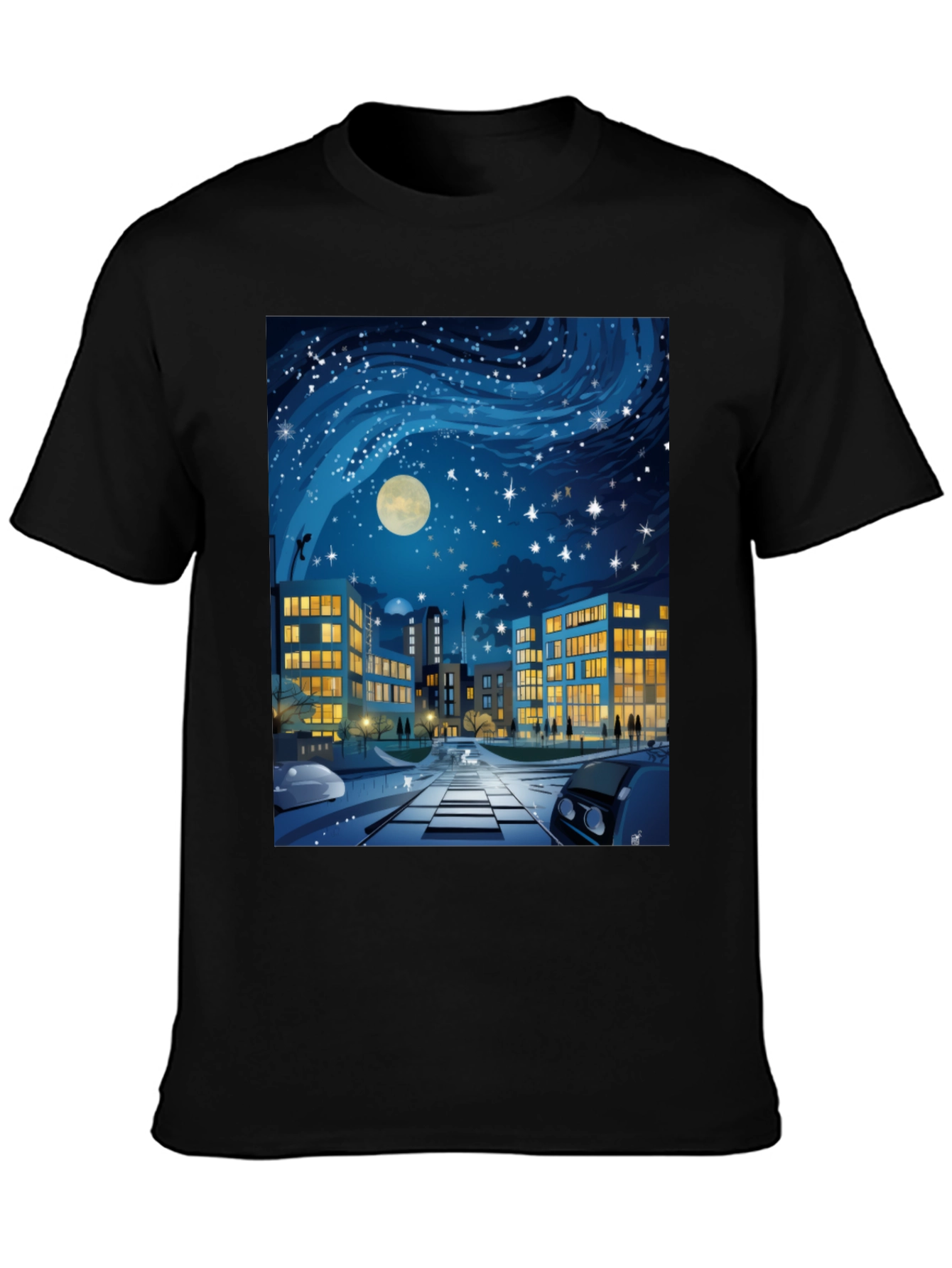 City Nightscape Graphic Tee