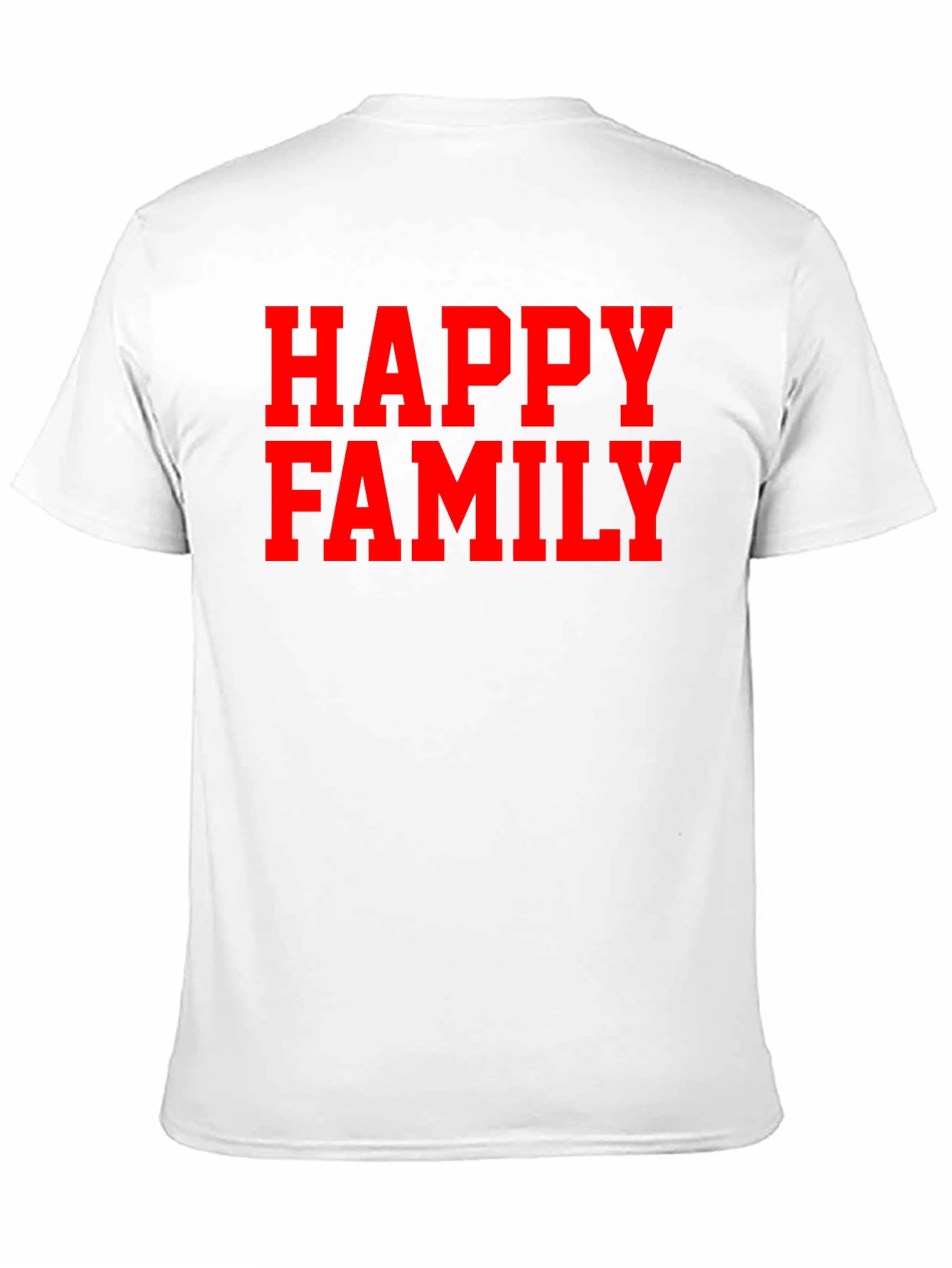 Happy Family Graphic Tee - Black Casual T-Shirt