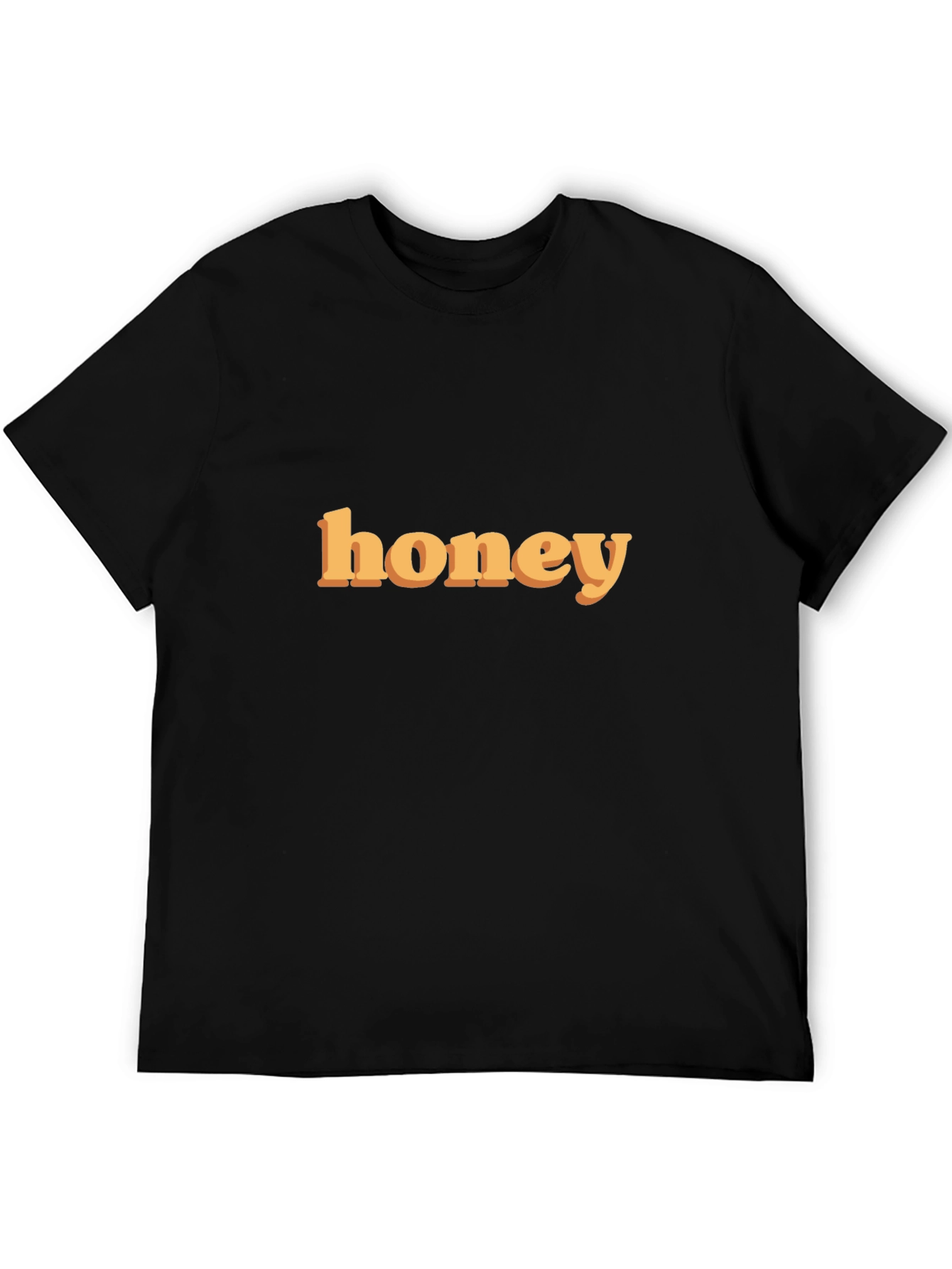 Honey Graphic Print Tee - Trendy Casual T-Shirt