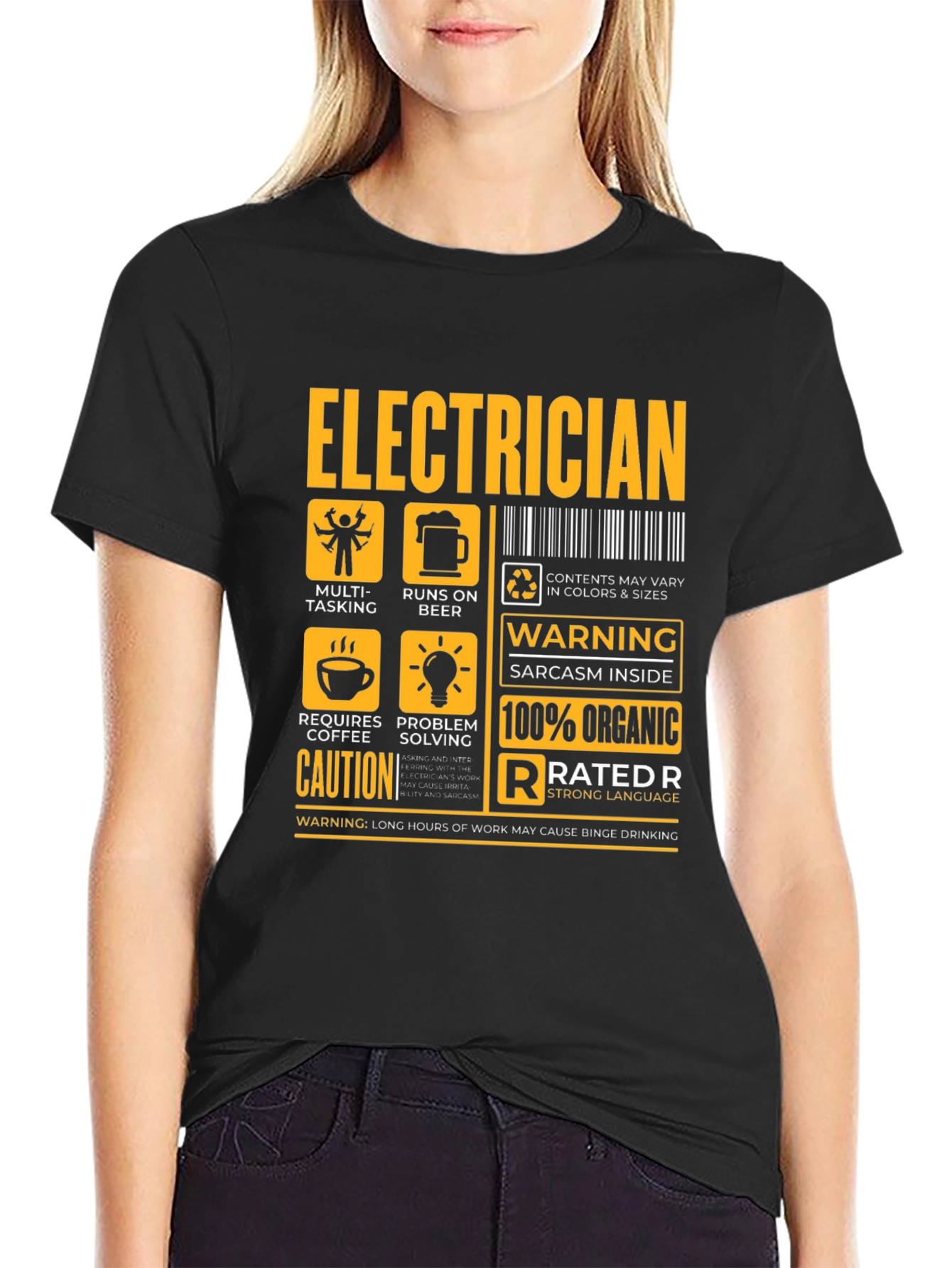Electrician Funny Warning T-Shirt