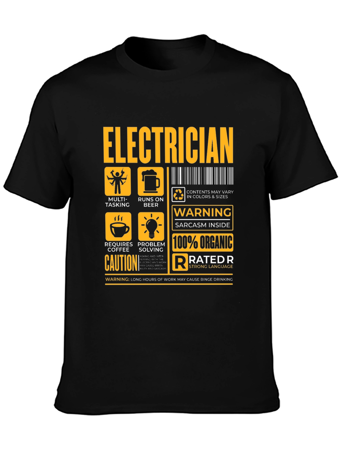 Electrician Funny Warning T-Shirt