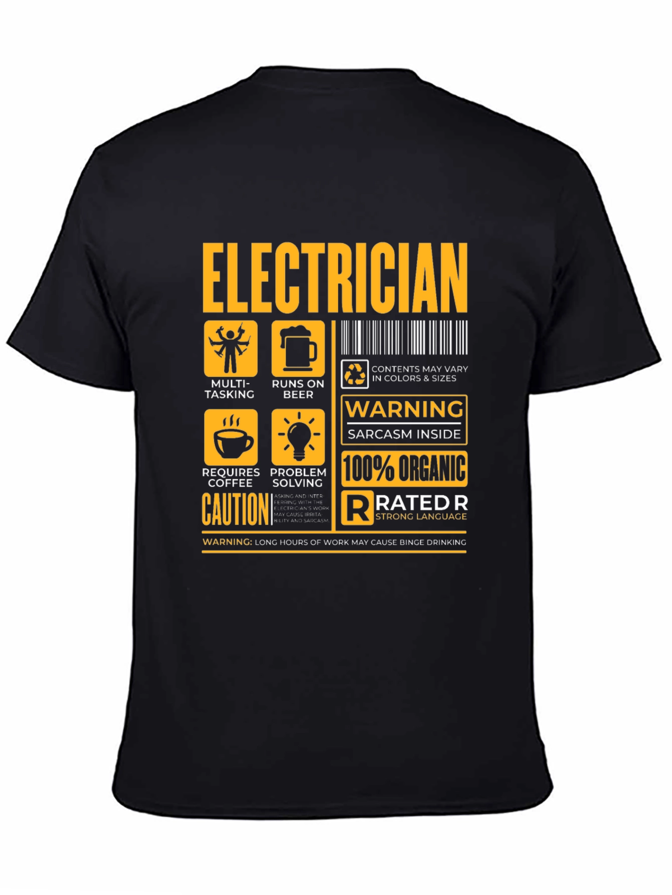 Electrician Funny Warning T-Shirt