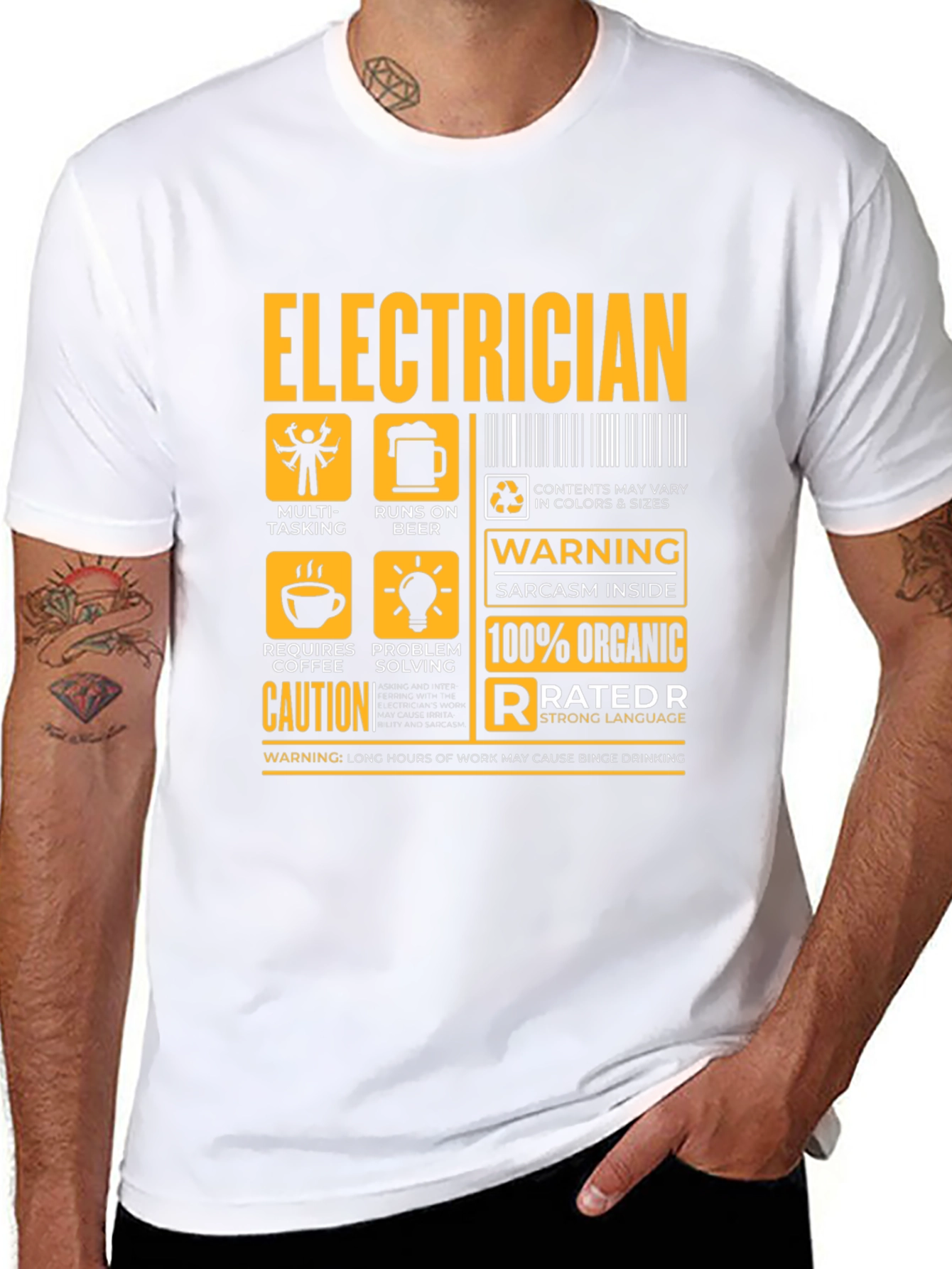 Electrician Funny Warning T-Shirt