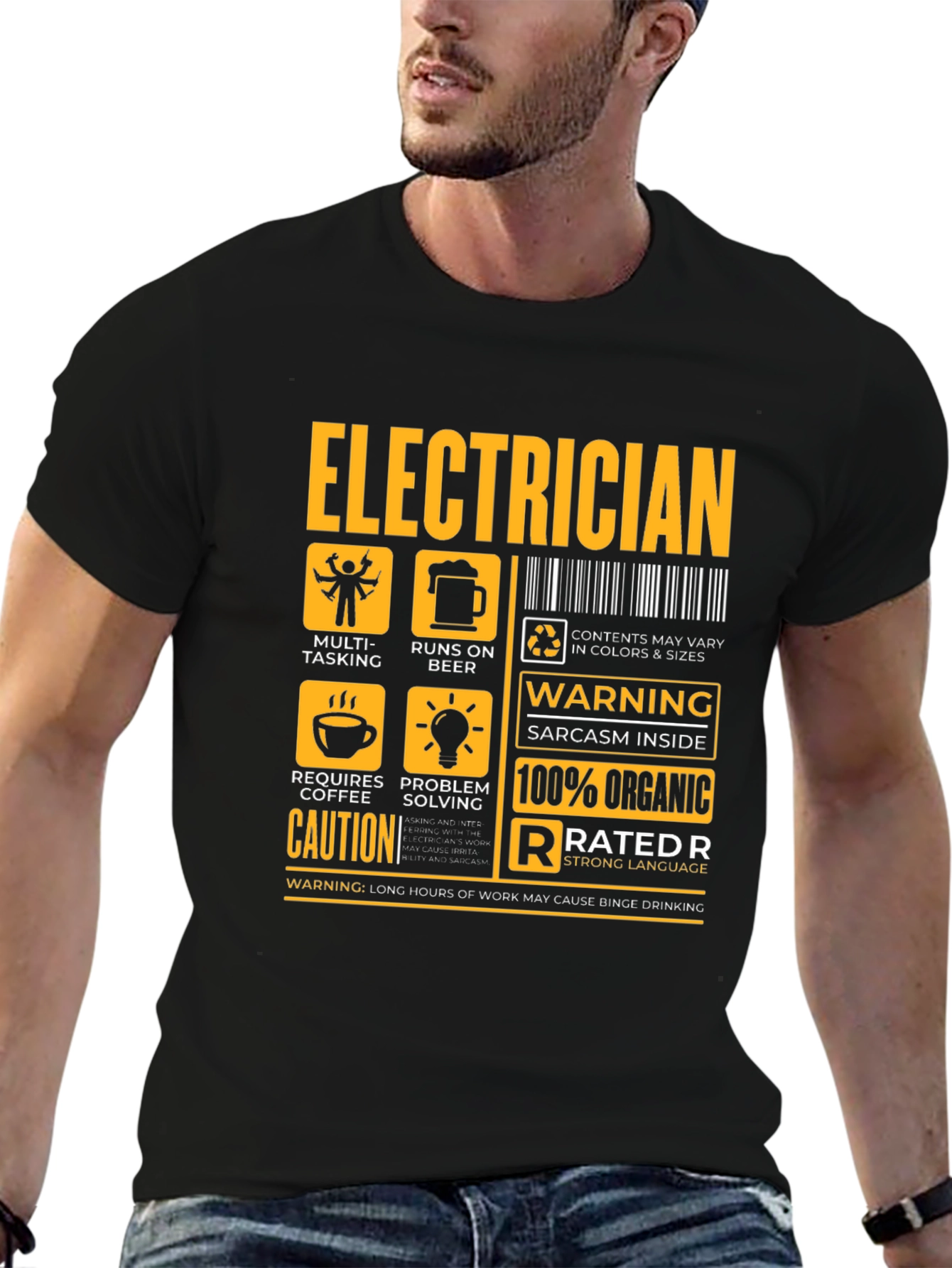 Electrician Funny Warning T-Shirt