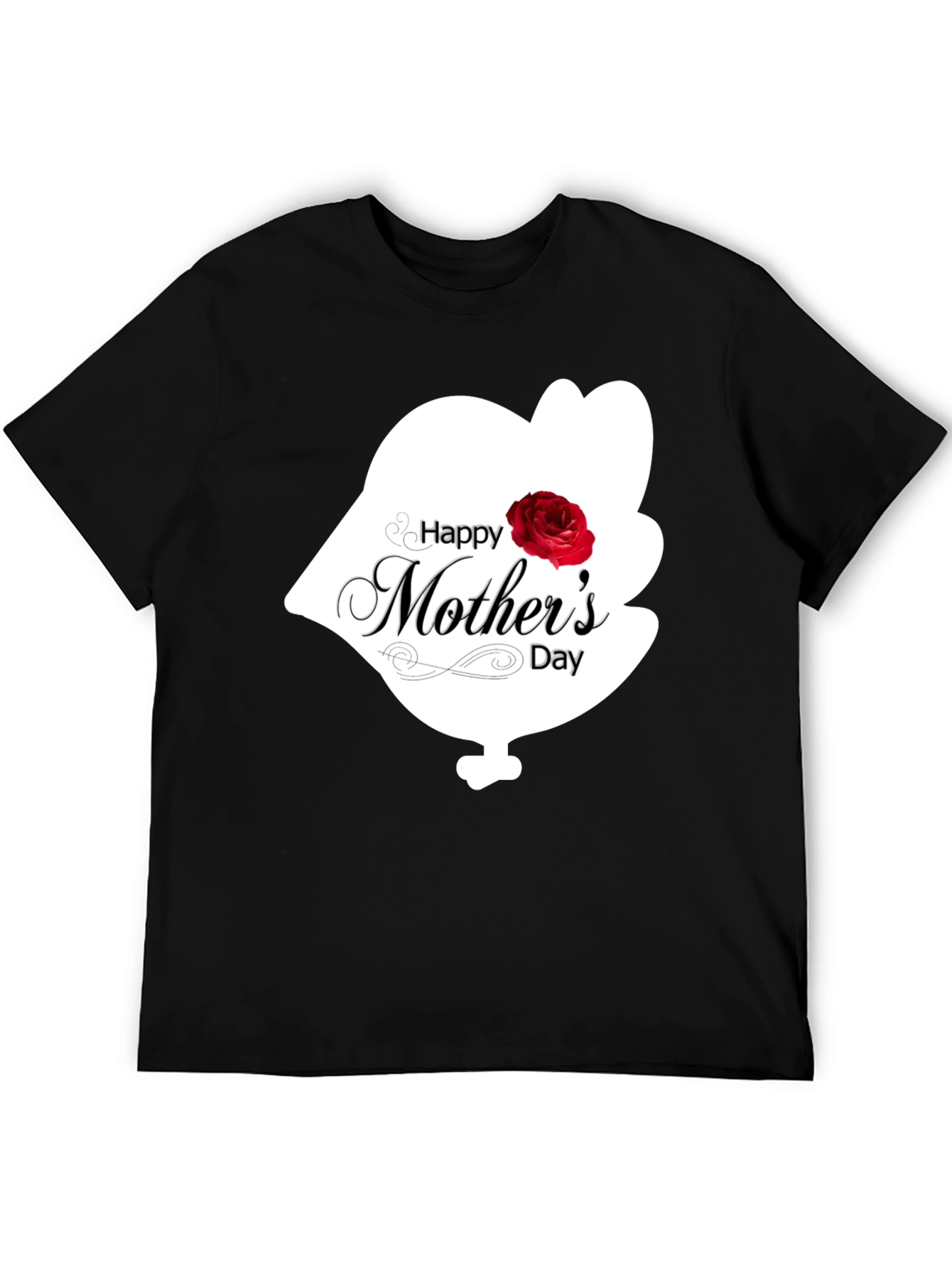 Happy Mothers Day T-Shirt - Black