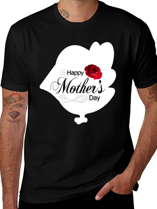 Happy Mothers Day T-Shirt - Black