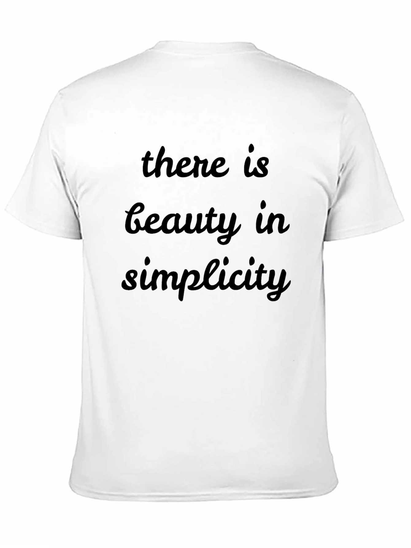 Beauty in Simplicity Black Graphic Tee