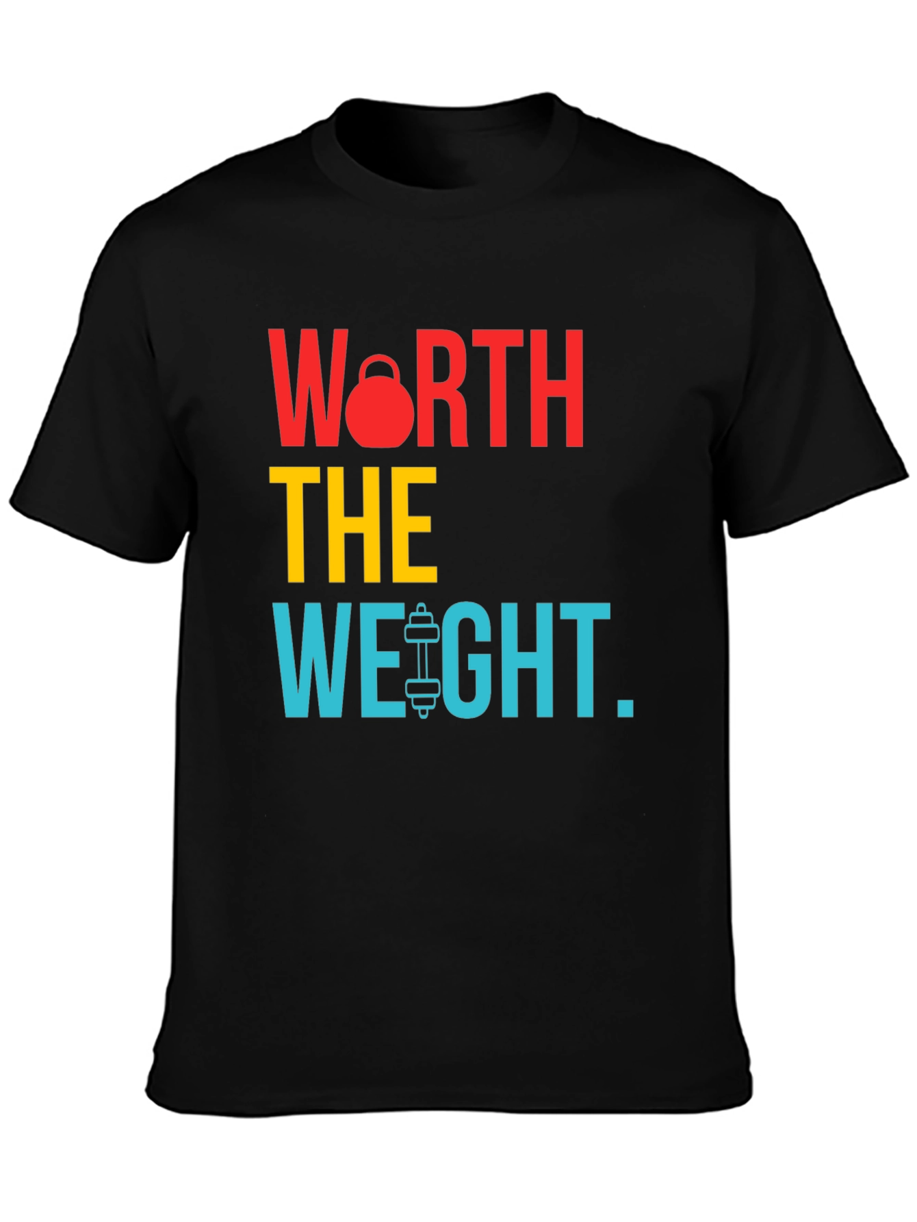 Worth the Weight Black Graphic T-Shirt