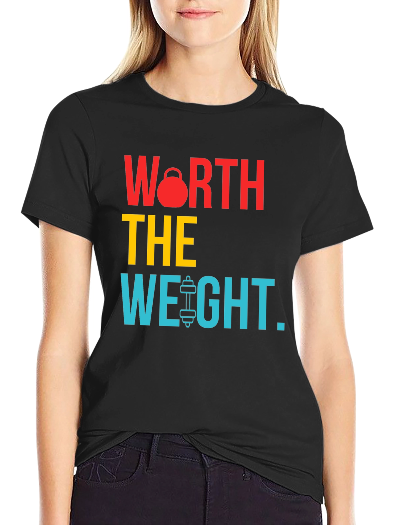 Worth the Weight Black Graphic T-Shirt